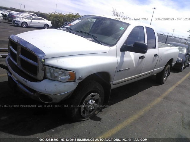 3D7KU28C33G717795 - 2003 DODGE RAM 2500 ST/SLT WHITE photo 2