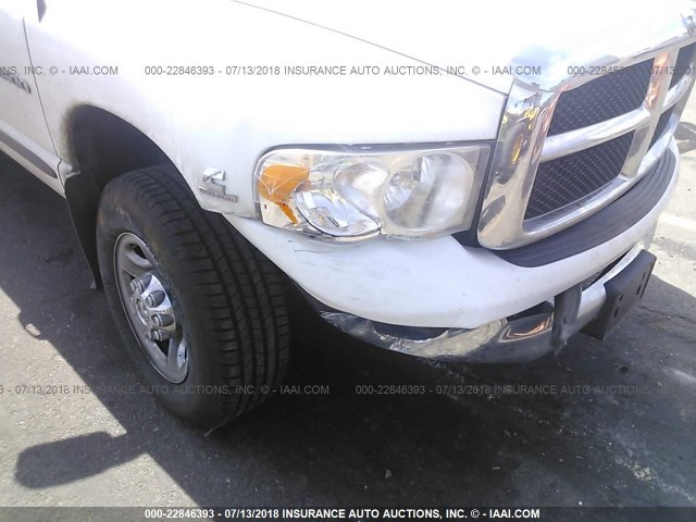 3D7KU28C33G717795 - 2003 DODGE RAM 2500 ST/SLT WHITE photo 6