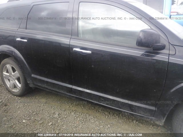 3D4GH67V39T594226 - 2009 DODGE JOURNEY R/T BLACK photo 6