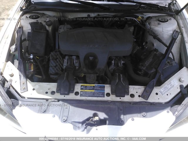 2G2WP552361160727 - 2006 PONTIAC GRAND PRIX WHITE photo 10