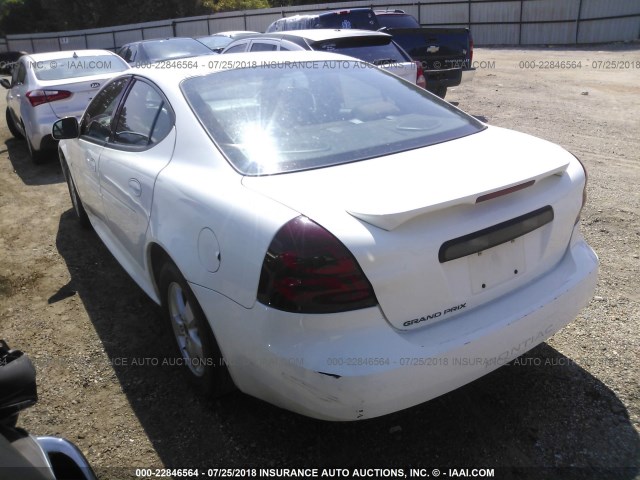 2G2WP552361160727 - 2006 PONTIAC GRAND PRIX WHITE photo 3