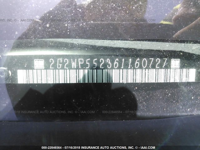 2G2WP552361160727 - 2006 PONTIAC GRAND PRIX WHITE photo 9