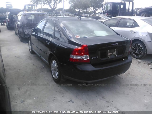 YV1MS682162165454 - 2006 VOLVO S40 T5 BLACK photo 3