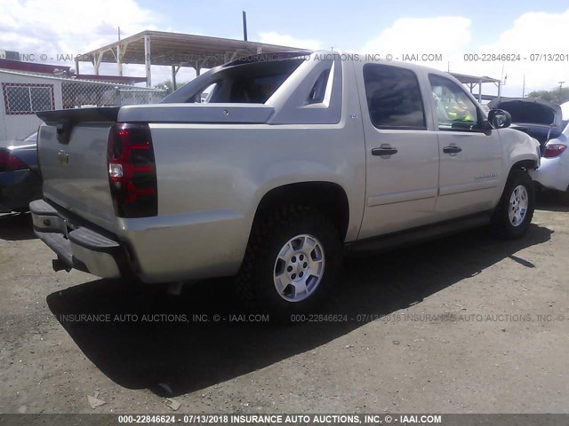 3GNEC12J47G208677 - 2007 CHEVROLET AVALANCHE C1500 GOLD photo 4