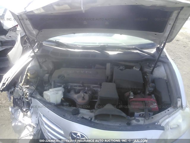 JTNBE46K073075697 - 2007 TOYOTA CAMRY NEW GENERAT CE/LE/XLE/SE SILVER photo 10