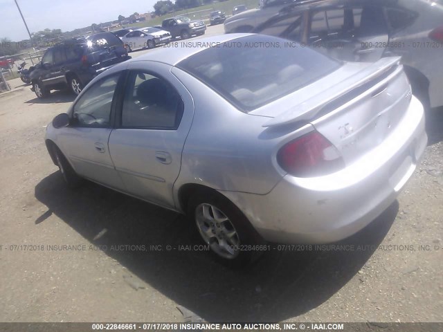 1B3ES56C72D593626 - 2002 DODGE NEON ES SILVER photo 3