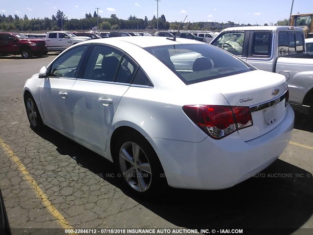 1G1PE5SBXE7221494 - 2014 CHEVROLET CRUZE LT WHITE photo 3