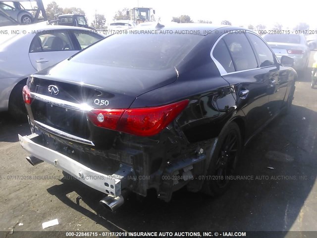 JN1AV7AP3EM691148 - 2014 INFINITI Q50 HYBRID PREMIUM/SPORT BLACK photo 4