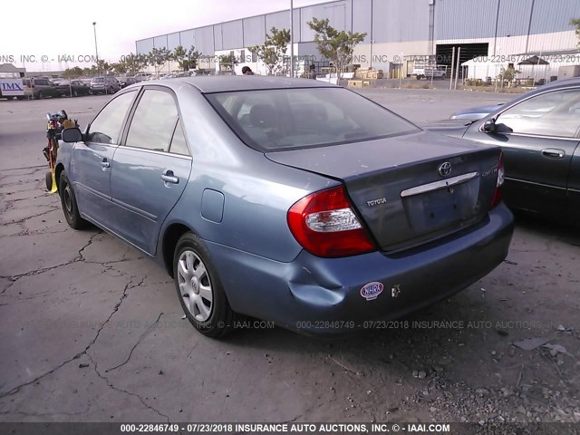 4T1BE32K33U735901 - 2003 TOYOTA CAMRY LE/XLE/SE 蓝色 照片 3