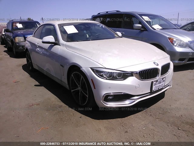 WBA4Z1C54JEC59244 - 2018 BMW 430I WHITE photo 1