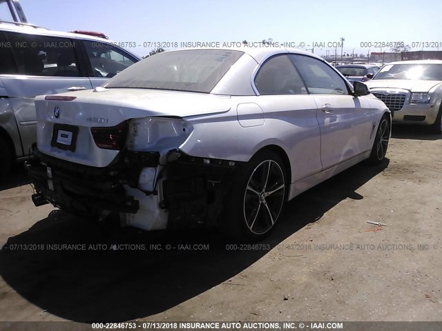 WBA4Z1C54JEC59244 - 2018 BMW 430I WHITE photo 4