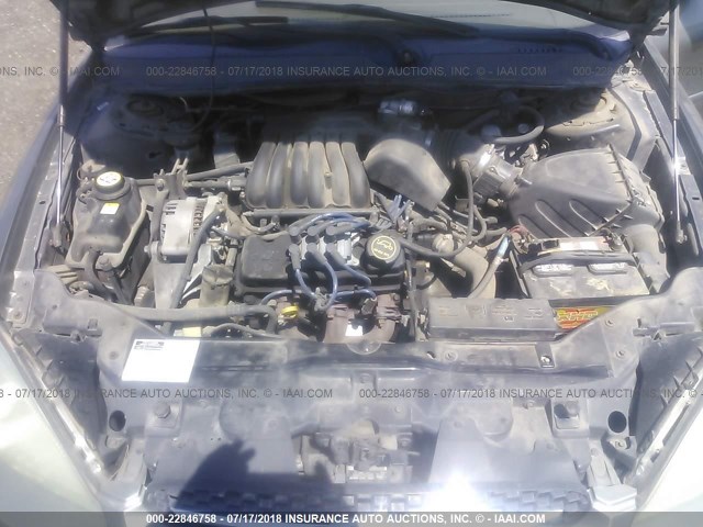 1FAFP55U71G259839 - 2001 FORD TAURUS SES Pewter photo 10