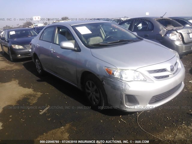 JTDBU4EE2B9163448 - 2011 TOYOTA COROLLA S/LE SILVER photo 1