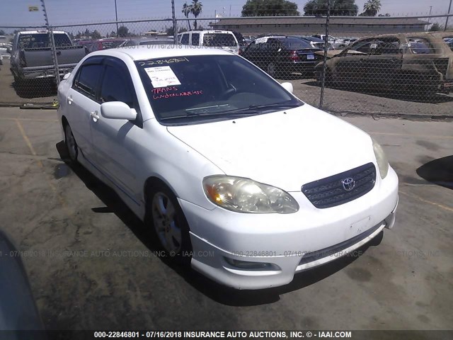 2T1BY32E15C346664 - 2005 TOYOTA COROLLA XRS WHITE photo 1