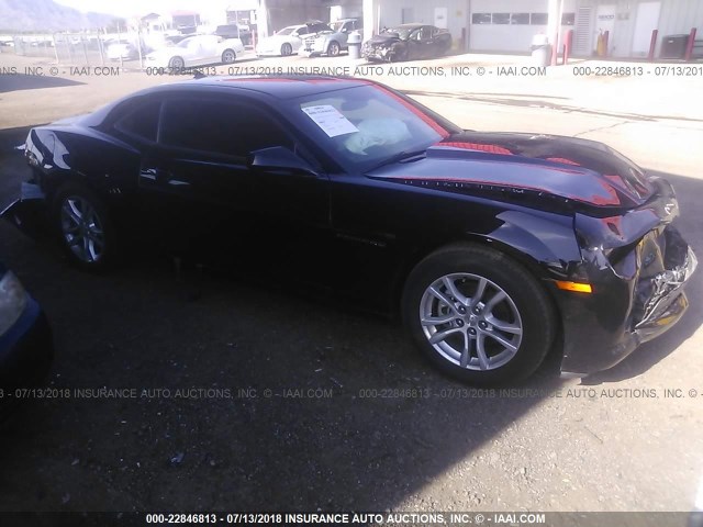 2G1FB1E30F9216998 - 2015 CHEVROLET CAMARO LS BLACK photo 1