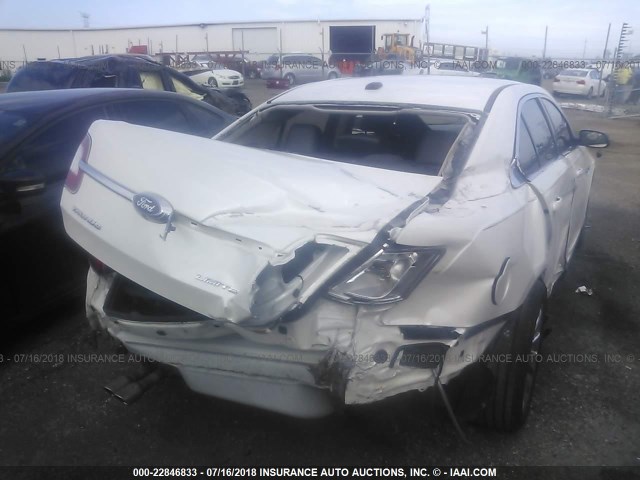 1FAHP2FWXBG120376 - 2011 FORD TAURUS LIMITED WHITE photo 6