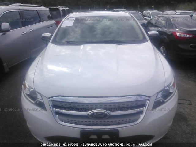 1FAHP2FWXBG120376 - 2011 FORD TAURUS LIMITED WHITE photo 8