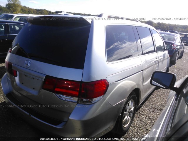 5FNRL387X9B006176 - 2009 HONDA ODYSSEY EXL SILVER photo 4