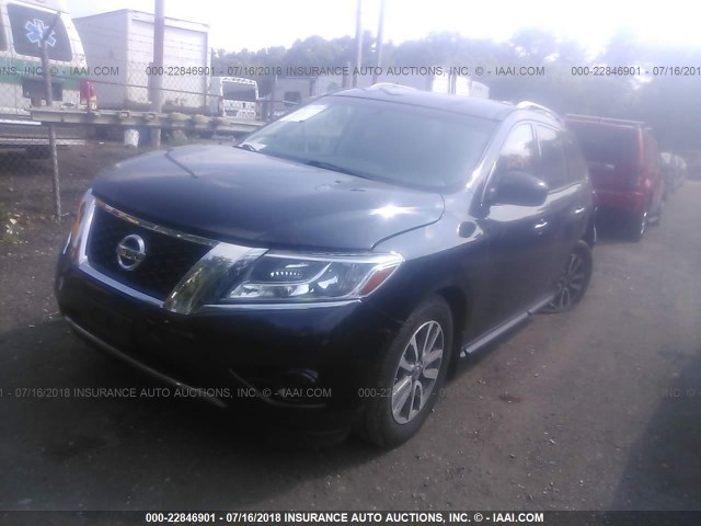 5N1AR2MM9FC649317 - 2015 NISSAN PATHFINDER S/SV/SL/PLATINUM BLACK photo 2