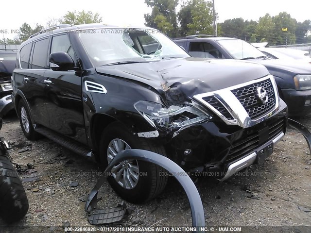 JN8AY2ND8J9052465 - 2018 NISSAN ARMADA SV/SL/PLATINUM 黑色 照片 1