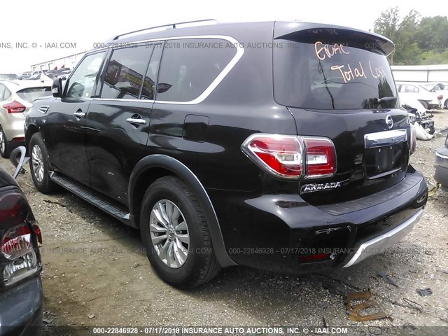 JN8AY2ND8J9052465 - 2018 NISSAN ARMADA SV/SL/PLATINUM 黑色 照片 3