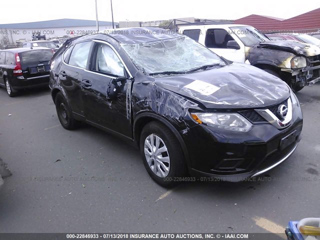 KNMAT2MT0GP683167 - 2016 NISSAN ROGUE S/SL/SV BLACK photo 1