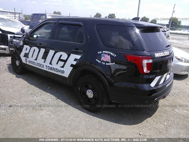 1FM5K8AR0HGC57444 - 2017 FORD EXPLORER POLICE INTERCEPTOR BLACK photo 3