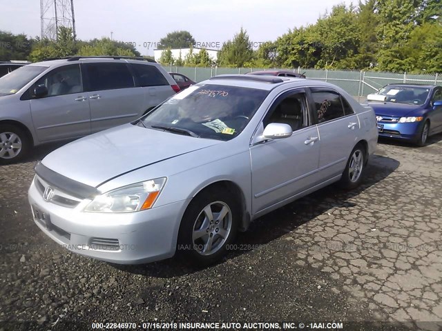 JHMCN36427C003435 - 2007 HONDA ACCORD HYBRID SILVER photo 2