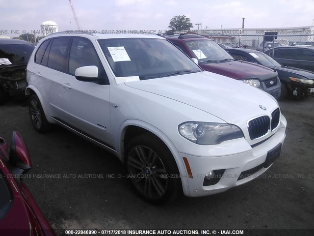 5UXZV4C50BL408229 - 2011 BMW X5 XDRIVE35I WHITE photo 1