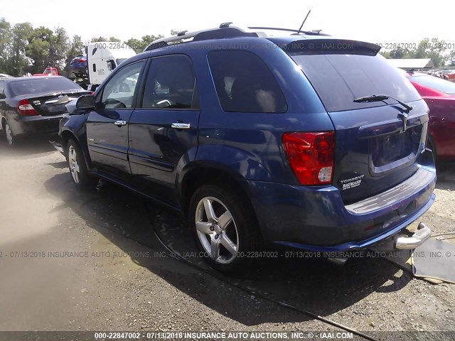 2CKDL737486016384 - 2008 PONTIAC TORRENT GXP BLUE photo 3