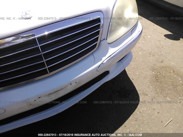 WDBNG75J63A341640 - 2003 MERCEDES-BENZ S 500 WHITE photo 6