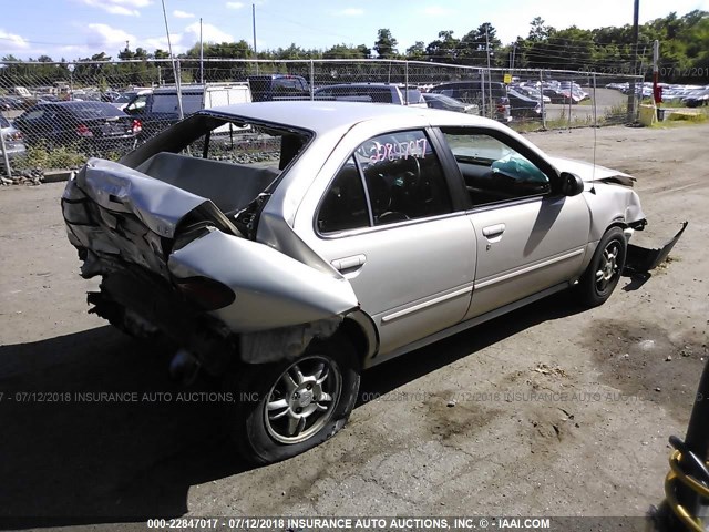 1N4AB41D6XC735958 - 1999 NISSAN SENTRA XE/GXE SILVER photo 4