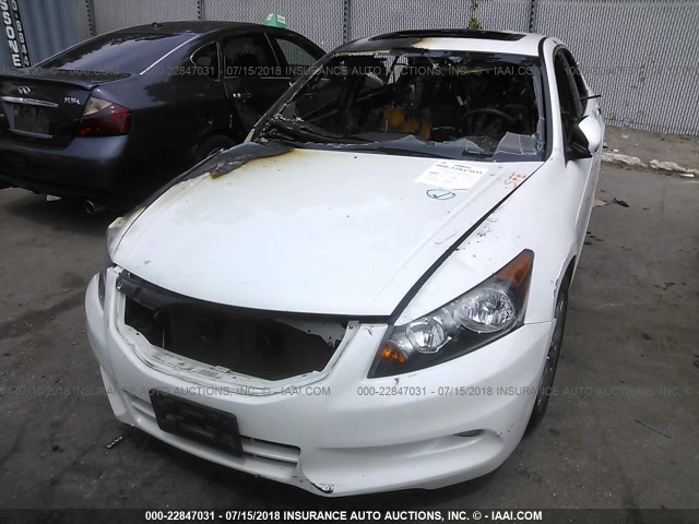 1HGCP3F83CA002638 - 2012 HONDA ACCORD EXL WHITE photo 6