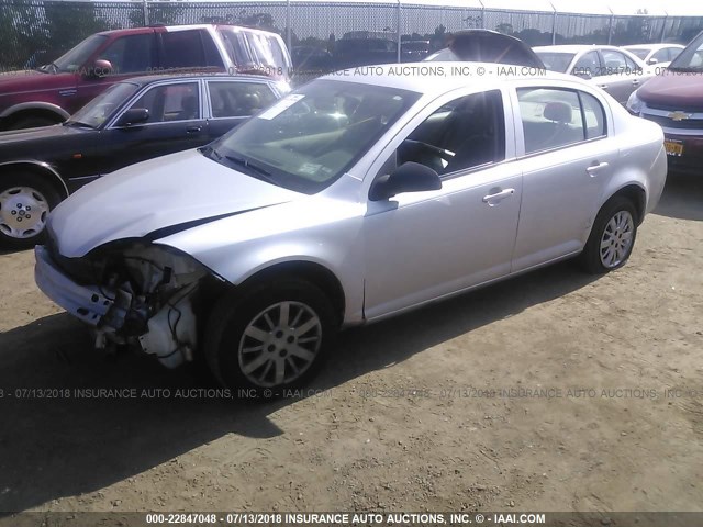 1G1AK55F467611019 - 2006 CHEVROLET COBALT LS SILVER photo 2