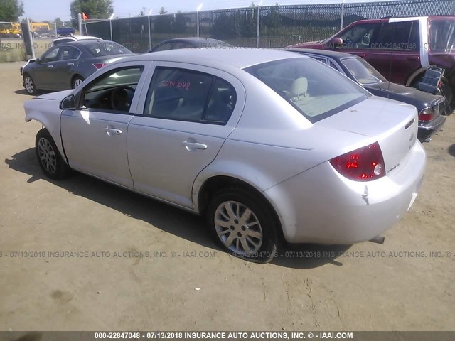 1G1AK55F467611019 - 2006 CHEVROLET COBALT LS SILVER photo 3