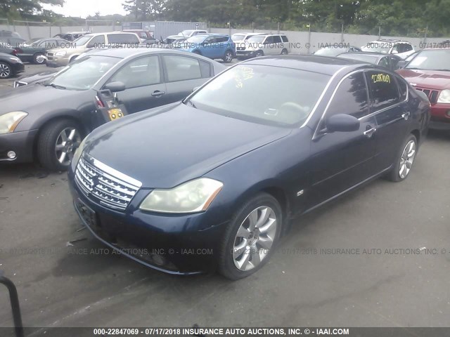 JNKAY01F96M264852 - 2006 INFINITI M35 SPORT BLUE photo 2