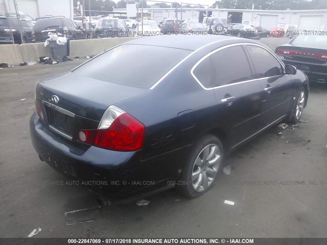 JNKAY01F96M264852 - 2006 INFINITI M35 SPORT BLUE photo 4