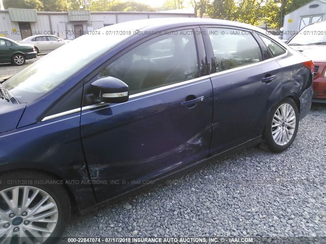 1FADP3J21GL288110 - 2016 FORD FOCUS TITANIUM BLUE photo 6