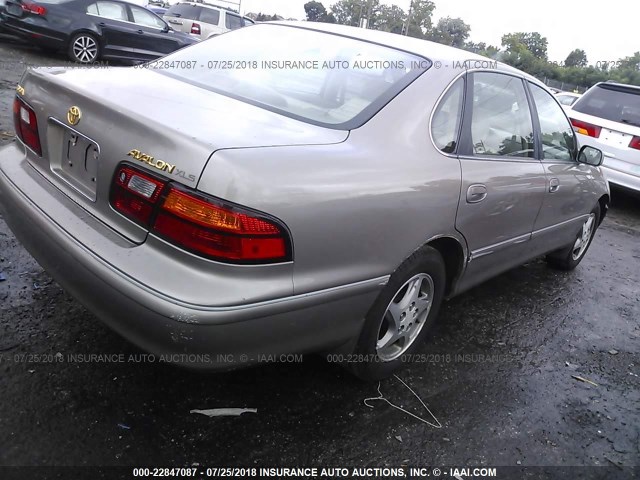 4T1BF18B3WU250249 - 1998 TOYOTA AVALON XL/XLS TAN photo 4