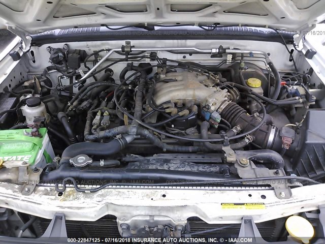 5N1ED28YX1C525563 - 2001 NISSAN XTERRA XE/SE WHITE photo 10