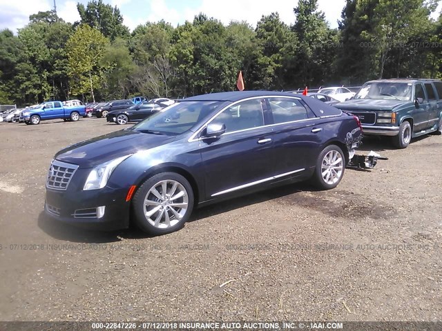 2G61M5S37E9183412 - 2014 CADILLAC XTS LUXURY COLLECTION BLUE photo 2