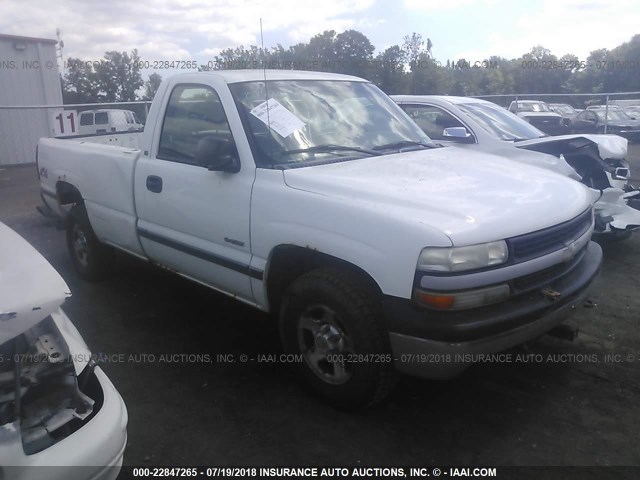 1GCEK14W4YE340397 - 2000 CHEVROLET SILVERADO K1500 WHITE photo 1