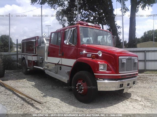 1FVABUCS22HJ62286 - 2002 FREIGHTLINER MEDIUM CONVENTION FL70 RED photo 1