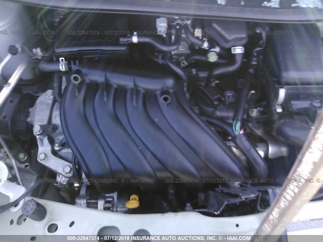 3N1CE2CP8GL386640 - 2016 NISSAN VERSA NOTE S/S PLUS/SV/SL/SR SILVER photo 10