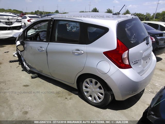 3N1CE2CP8GL386640 - 2016 NISSAN VERSA NOTE S/S PLUS/SV/SL/SR SILVER photo 3