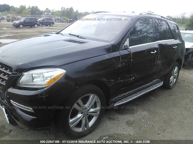 4JGDA5HB0EA439990 - 2014 MERCEDES-BENZ ML 350 4MATIC BLACK photo 6