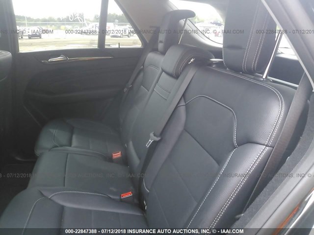 4JGDA5HB0EA439990 - 2014 MERCEDES-BENZ ML 350 4MATIC BLACK photo 8