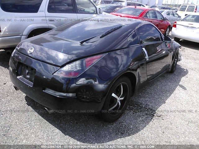 JN1AZ34EX3T005407 - 2003 NISSAN 350Z COUPE BLACK photo 4