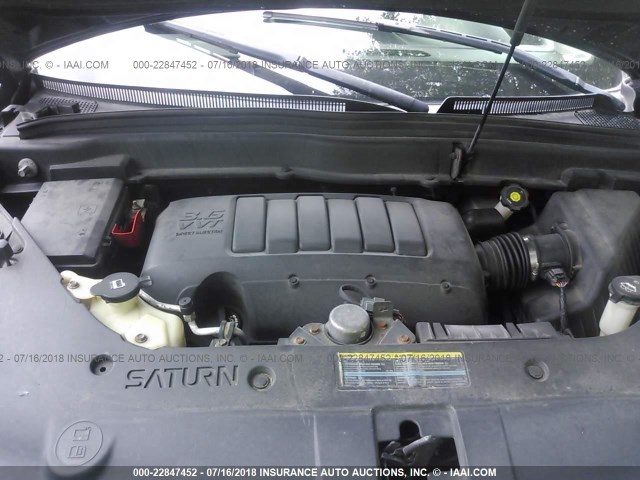 5GZEV23D59J135787 - 2009 SATURN OUTLOOK XR იასამნისფერი ფოტო 10