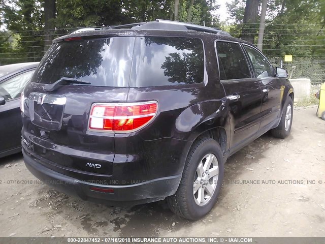 5GZEV23D59J135787 - 2009 SATURN OUTLOOK XR იასამნისფერი ფოტო 4